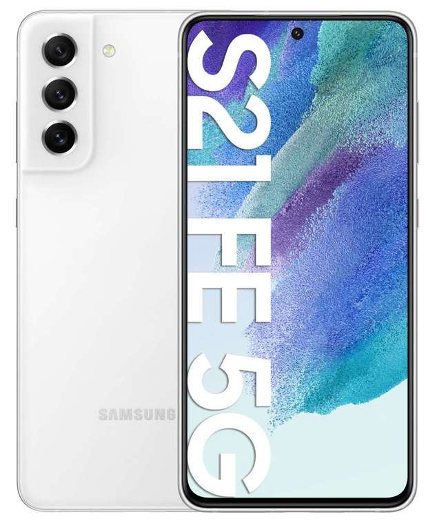 Smartfon SAMSUNG Galaxy S21 FE 6/128GB 5G 6.41" 120Hz Biały SM-G990 + drugi smarfon (Galaxy M12)