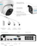 Reolink 4K CCTV System kamer bezpieczeństwa, 4szt H.265 Outdoor 8MP PoE kamery IP z wykrywaniem pojazdu osoby, 4K Ultra HD 8CH NVR 2TB