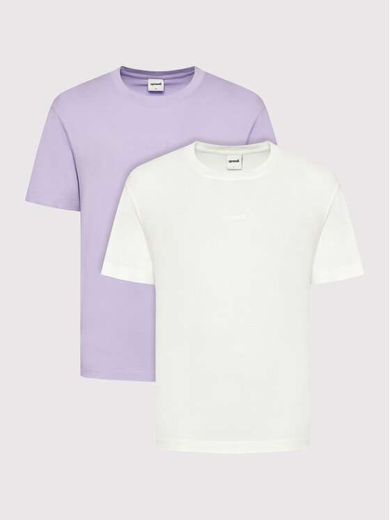 Dwupak męskich koszulek Sprandi - 3 warianty kolorystyczne, 100% bawełna @Modivo