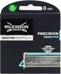 Ostrza do maszynki do golenia Wilkinson Sword Quattro Titanium Sensitive - 8 sztuk (4.37zł za sztukę)