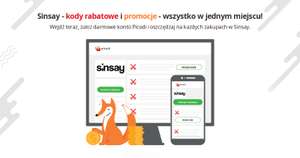 Pierwszy cashback za zakup w Sinsay 40 zł (możliwe nawet 50 zł)