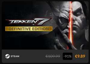 Tekken 7 Definitive Edition, Steam, wszystkie season pass 1-4 €9,89