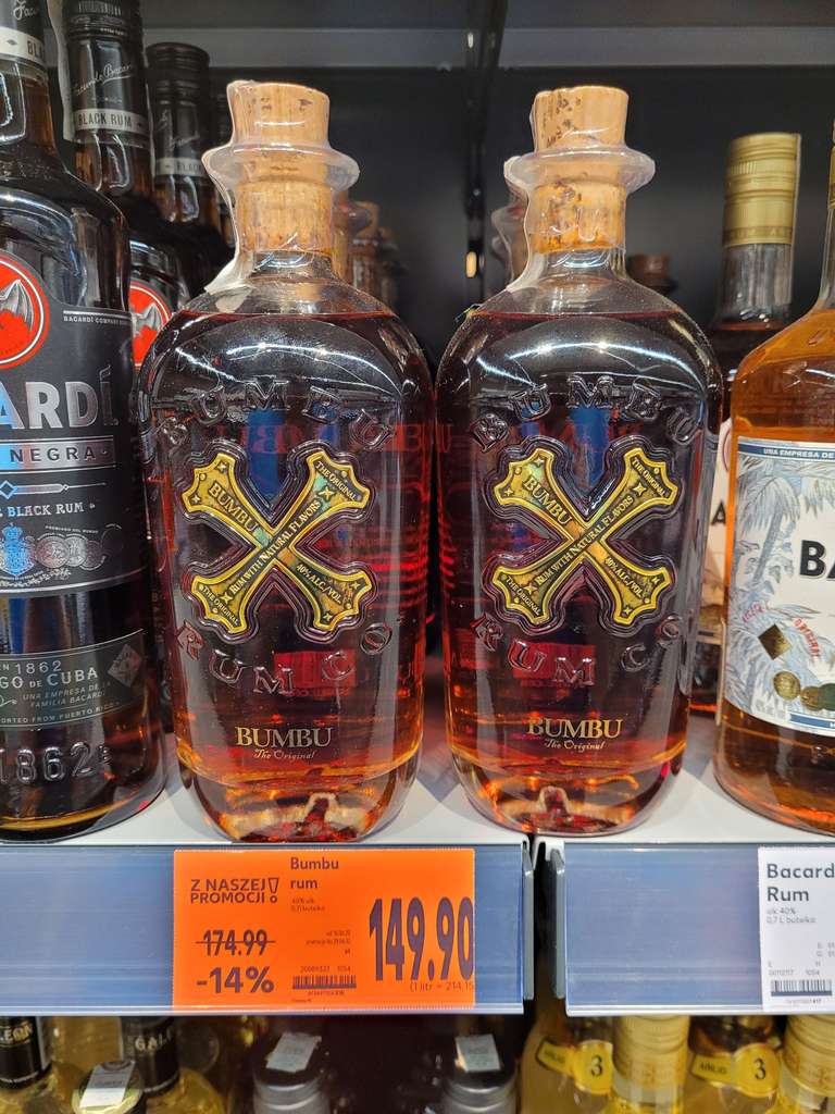 Rum Bumbu original 40% karaibski 0,7l, Kaufland