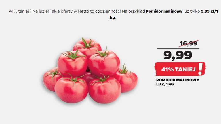 Pomidory malinowe luz 1kg @Netto