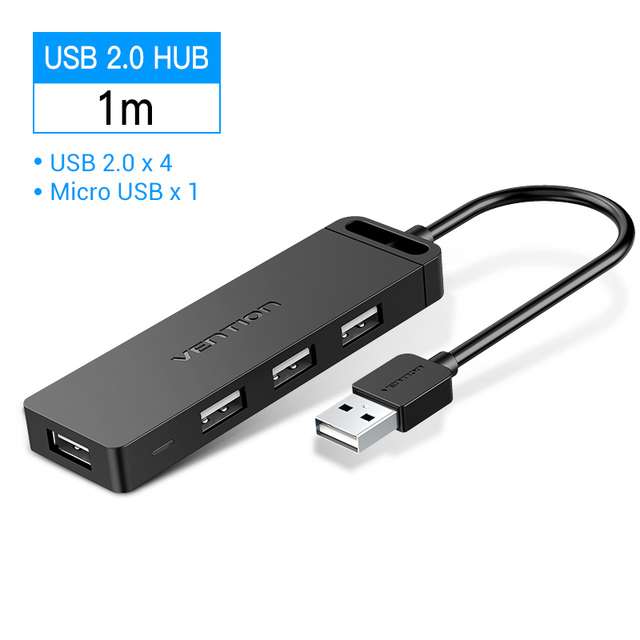 Vention USB rozdzielacz 3.0 HUB 4-portowy adapter Multi USB