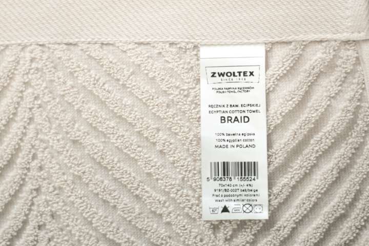 Ręcznik z bawełny egipskiej ZWOLTEX