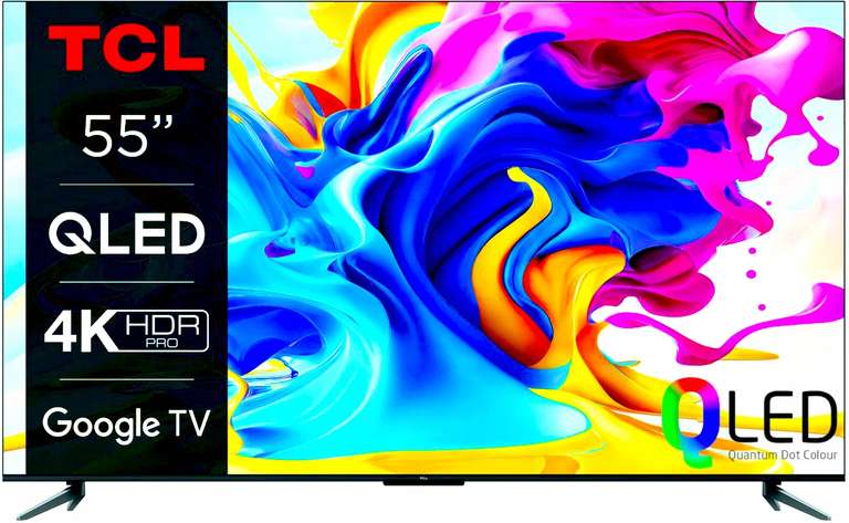 Telewizor TCL 55C645 55" QLED 60 Hz Google TV