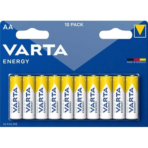 Baterie alkaliczne AA LR6 VARTA Energy (10 szt.) , również rozmiar AAA i inne baterie (dostawa 7,99zł-paczkomat, odbiór osobisty 0zł)