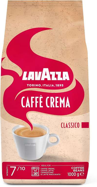 Lavazza Crema Classico kawa ziarnista, 70% Arabica i 30% Robusta, 1 kg