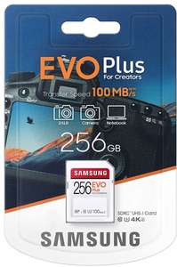 Samsung EVO Plus MB-SC256H/EU Karta Pamięci SDXC, 100 Mb/s, 256 GB