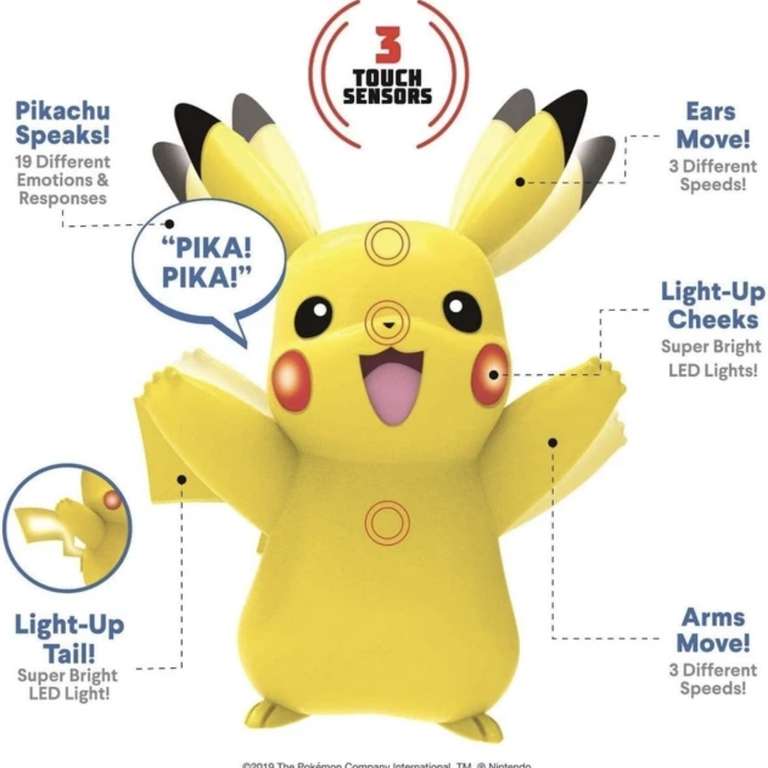 WCT Pokemon elektroniczny interaktywny mój Partner Pikachu | $14.48