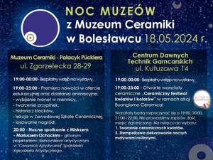 Noc Muzeów 2024 w Muzeum Ceramiki w Bolesławcu >>> bezpłatny wstęp