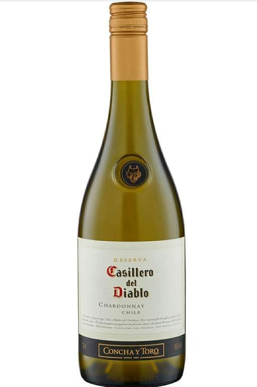 Casillero del Diablo Reserva Chardonnay (2018) - 13,5% gronowe, białe wino wytrawne 0,75L. BIEDRONKA