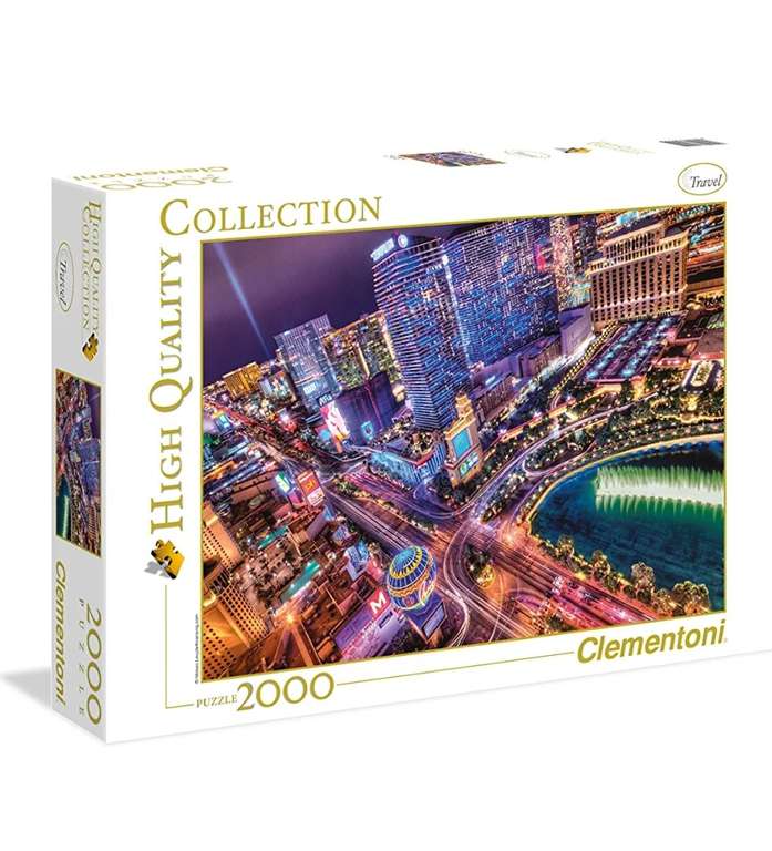 Clementoni 32555" Las Vegas w nocnych puzzlach 2000 części High Quality Collection