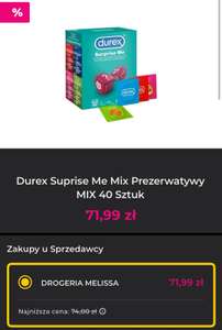 Durex Surprise Me Mix Prezerwatywy MIX 40 Sztuk