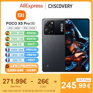 Smartfon Poco X5 Pro 5G 8Gb+256Gb Snapdragon 778G 120Hz 296,58$