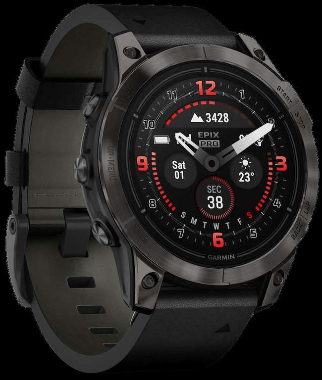 Smartwatch Garmin Epix Pro Gen 2 Sapphire 47mm z dodatkowym skórzanym paskiem [837,02 €]