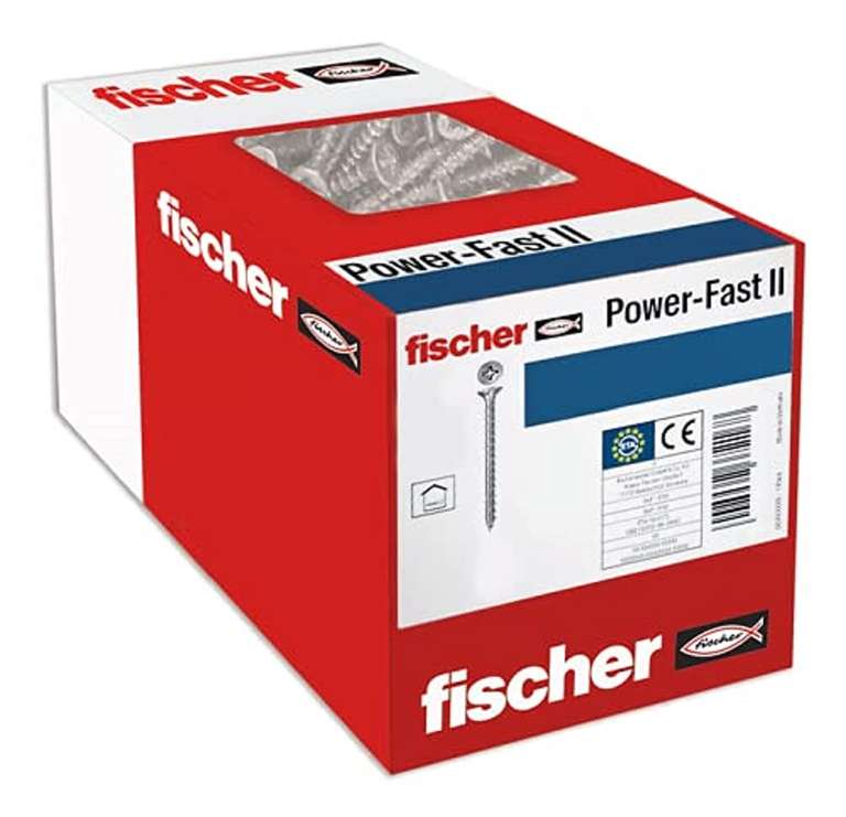 Fischer Power-Fast II Wkręty do Płyt Wiórowych (3,0x25), Srebrny, 100 sztuk