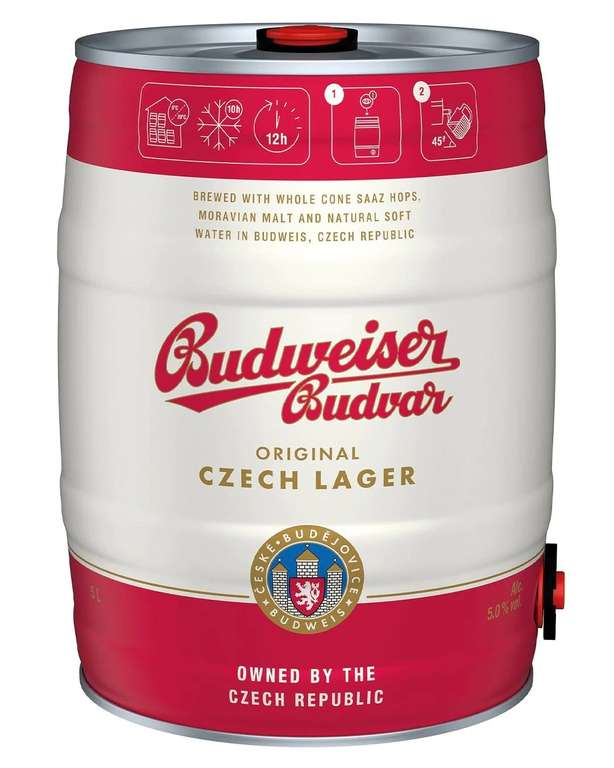 piwo Budweiser beczka / keg 5 litrów, Auchan, Puławska 427, Wwa