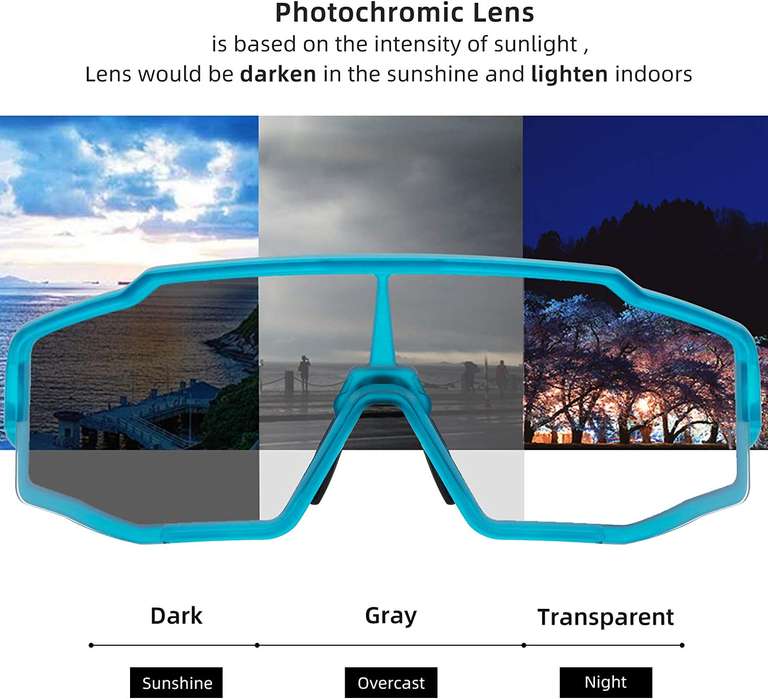 Rockbros okulary fotochromatyczne