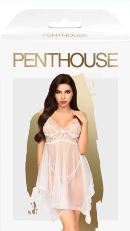 Penthouse, krótka damska koszula nocna, halka kolor Turkusowy