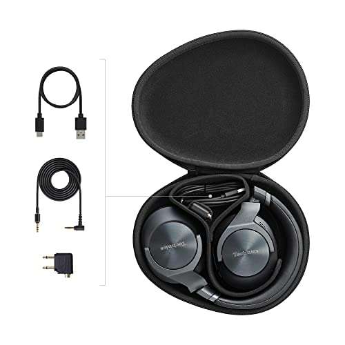 Słuchawki bezprzewodowe Technics EAH-A800E-K; czarne z WHD -stan bardzo dobry GBP159.88