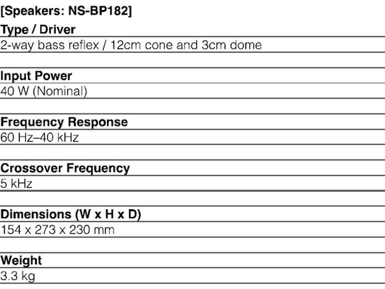 2x głośnik Yamaha | NS-BP182