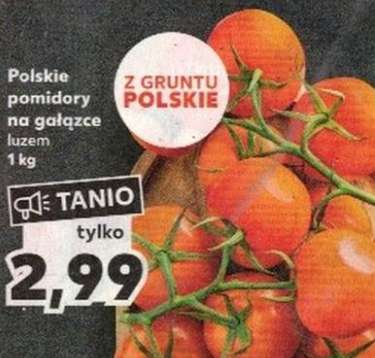 Pomidory na gałązce luz 1kg @Kaufland