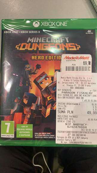 Minecraft Dungeons Hero Edition Xbox One Pepperpl 3652