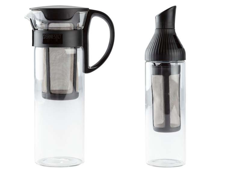 Szklany zaparzacz do kawy Cold Brew ze zintegrowanym filtrem (dzbanek lub butelka) @Lidl
