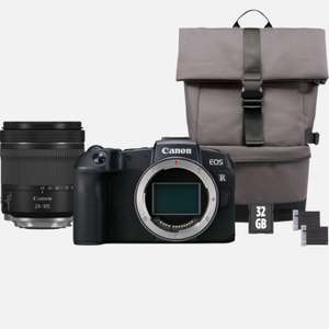 Aparat Canon EOS RP + obiektyw RF 24-105mm IS STM + plecak + karta pamięci SD + zapasowy akumulator