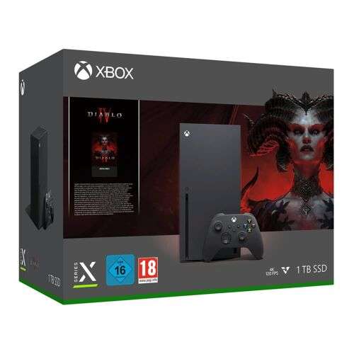 Konsola Xbox Series X z grą Diablo IV