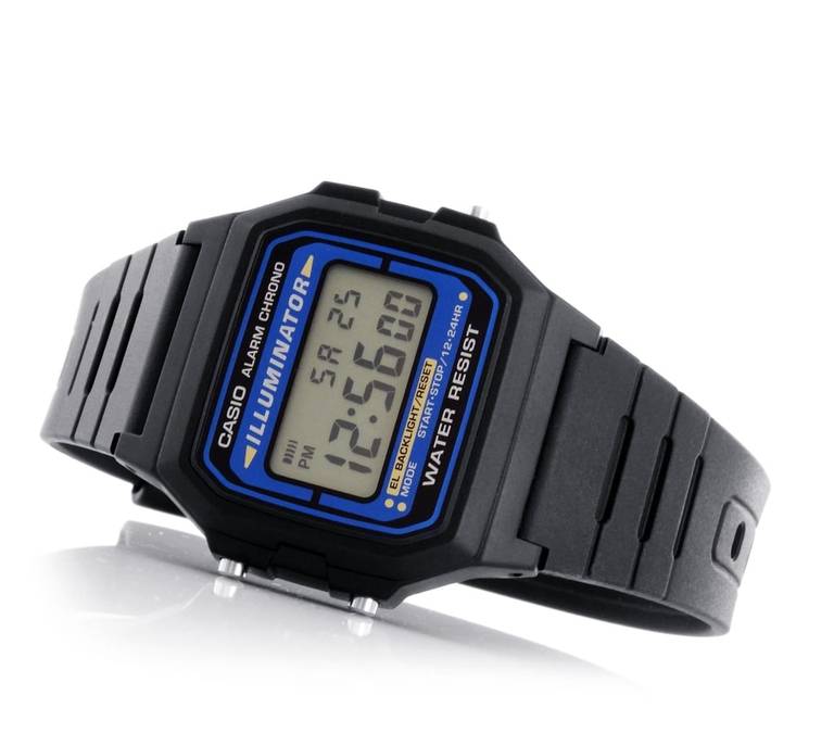 Zegarek męski Casio F-105W-1A ( F-91W-1YER - opis)