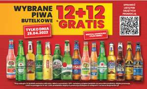 Wybrane piwa w butelkach 12 + 12 gratis @Twój Market