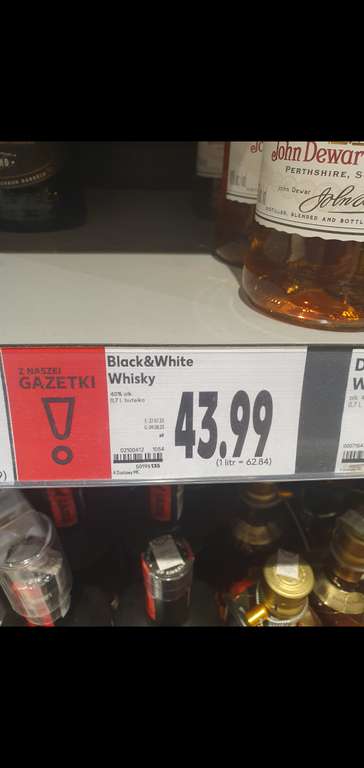 Whisky Black & White 0,7l Kaufland