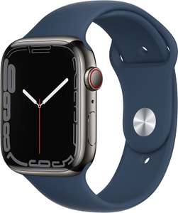 Stalowy Apple Watch Series 7 GPS + Cellular, koperta 45 mm,