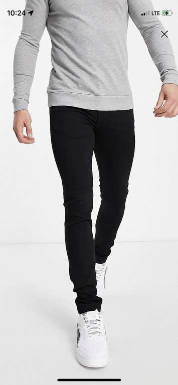 Levi’s 519 czarne jeansy