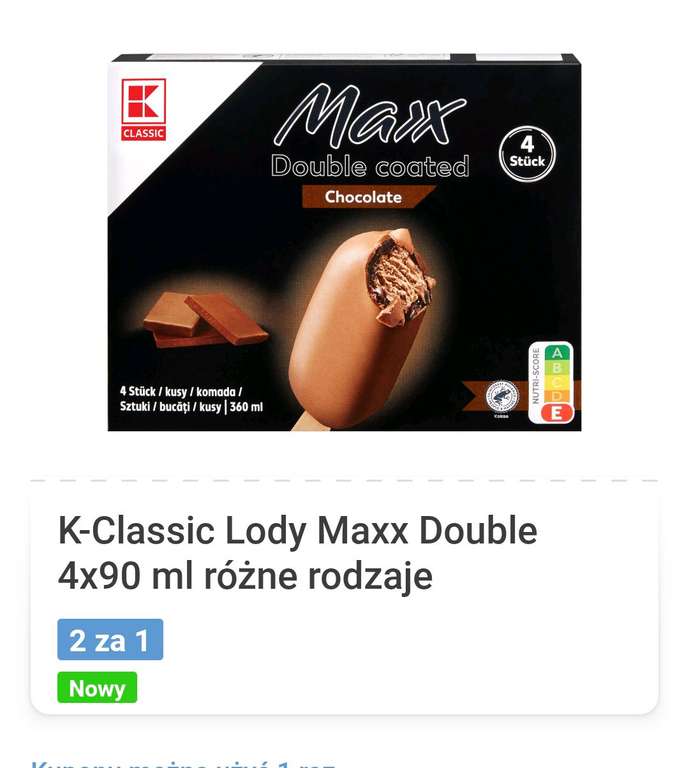 K-Classic Lody Maxx Double 4x90 ml 1+1 - Kaufland