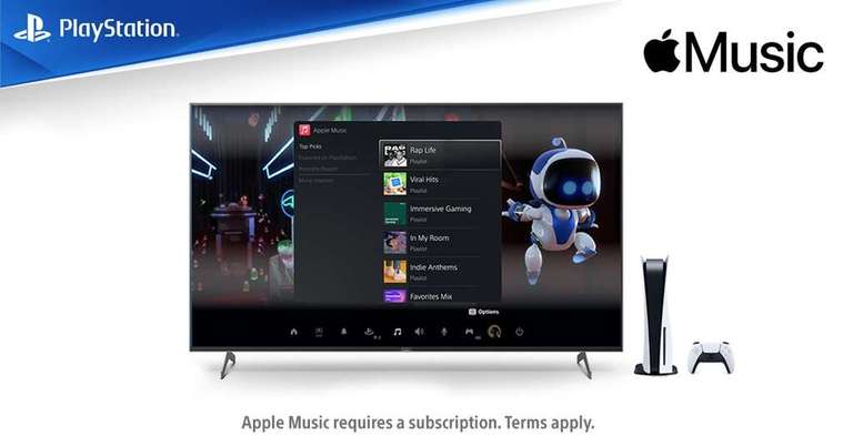 6 miesięcy Apple Music – bezpłatnie (właściciele PS5 / nowi lub powracający subskrybenci)