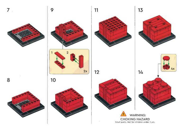 LEGO zestaw Czerwony Klocek za darmo do zbudowania w LEGO Store