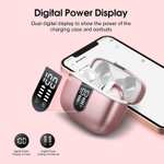 Słuchawki douszne Wekily X08-PINK Bluetooth 5.2, 40 godzin czasu odtwarzania USB-C, IPX7, wodoszczelne, Touch Control (Różowy)