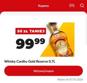Whisky Cardhu Gold Reserve 0.7L Duży Ben aplikacja