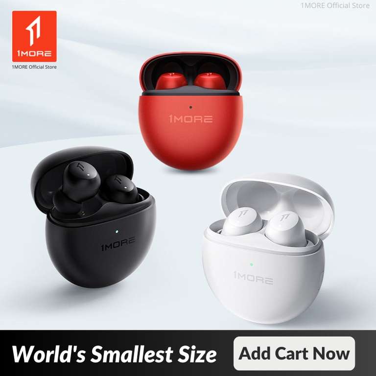 Wygodne 1MORE ComfoBuds Mini Quad Hybrid ANC Headphones 3.7g miniaturowe US $75.67