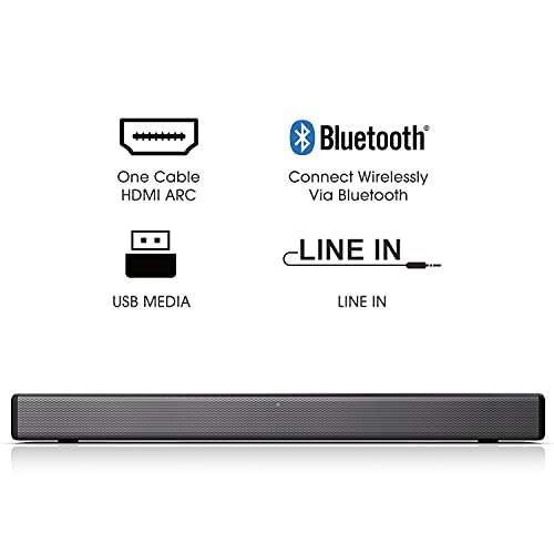 Soundbar Hisense HS214 2.1 80W Bluetooth HDMI ARC