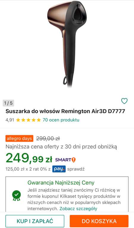 Suszarka Remington D7777