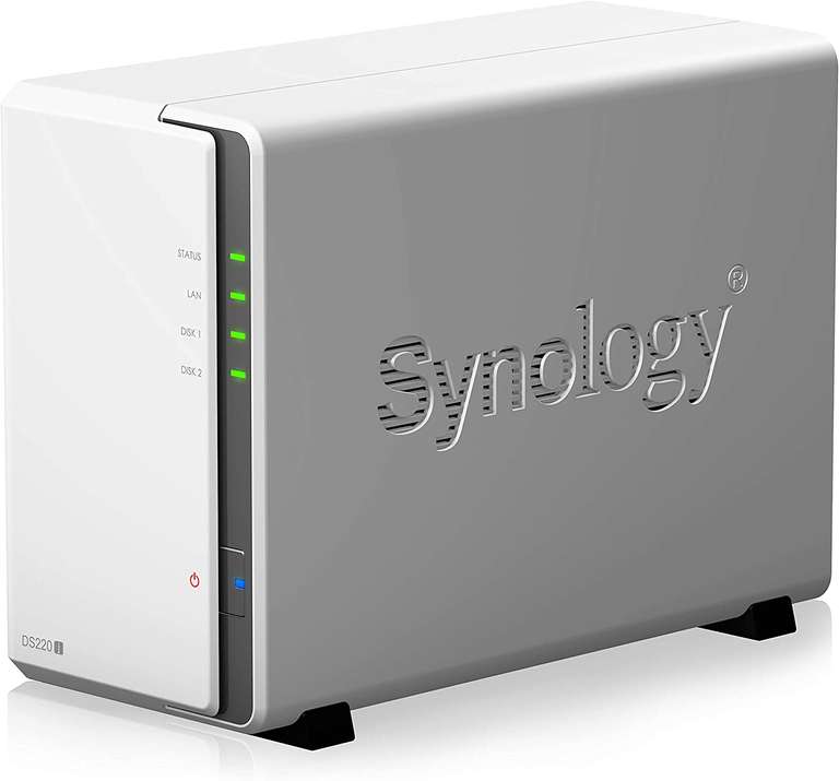Synology DS220j 8 TB 2 Bay Desktop rozwiązanie NAS | Instalacja z 2 napędami Seagate IronWolf 2 x 4 TB