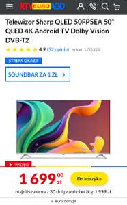 Telewizor QLED 50FP5 Sharp Android TV
