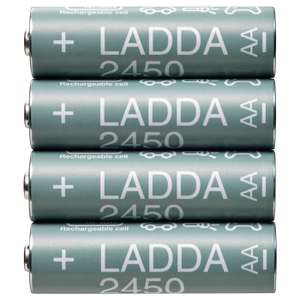 Akumulatorki Ikea Ladda HR06 AA 1.2V, 2450mAh | 4 sztuki | bezpośrednio od Ikea | dostawa za 1 zł dla klubowiczów przy MWZ 69 zł