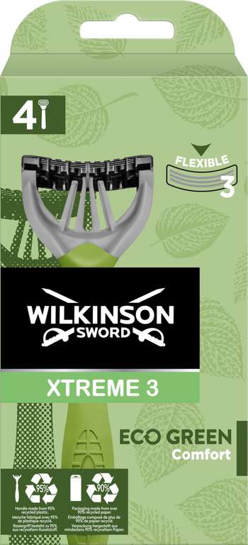 Maszynka do golenia Wilkinson Sword Xtreme 3 Eco Green 4 sztuki