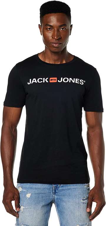 Amazon Prime T-shirt JACK & JONES XS-XXL czarny za 20,98 zł Amazon.pl